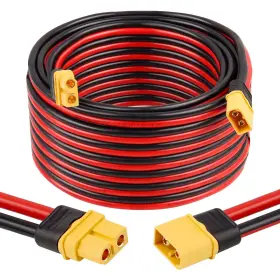 Xt60 Mookeerf 635403012420 12awg Extension Cable 30ft To With Male Female Connec