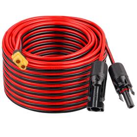 Mookeerf 635403224236 Solar To Xt60 Charge Extension Cable 50ft 12awg For
