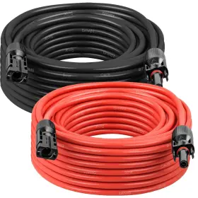 Mookeerf 635405407095 Solar Panel Extension Cable - 10awg 30ft Wire With Female And Male Waterp