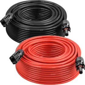 Mookeerf 635405407118 10awg 100ft Solar Wire With Female And Male Waterproof Connector Pv For Rv P