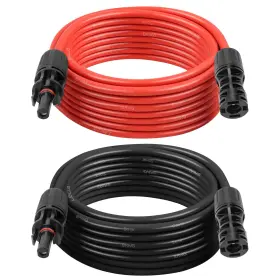 Mookeerf 635405407194 Solar Panel Extension Cable - 8awg 20ft Wire With Female And Male Waterpr