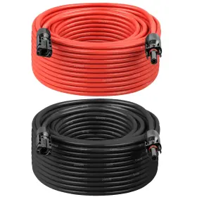 Mookeerf 635408135551 Solar Panel Extension Cable - 10awg 60ft Wire With Female And Male Waterp