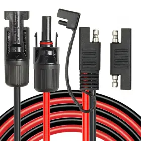 Mookeerf 651358072067 Solar Panel To Sae Adapter Cable - 10ft 10awg Extension For Rv So