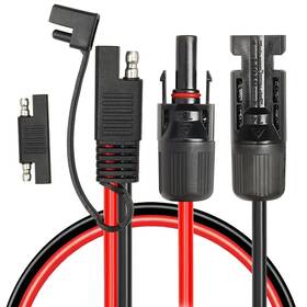 Mookeerf 658359673989 Solar Panel To Sae Adapter Cable - 6ft 10awg Extension For Rv Sol