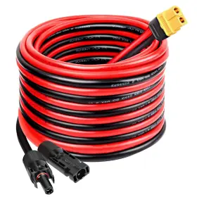Xt60 Mookeerf 658359674627 Solar To Extension Cable 10awg 20ft Connector Adapter Cabl