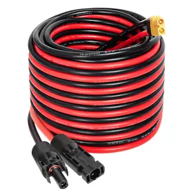 Xt60 Mookeerf 658360923516 Solar To Extension Cable 10awg 30ft Connector Adapter Cabl