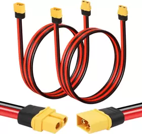 Xt60 Mookeerf 696398843307 2pcs Extension Cable 10awg 2ft To With Male Female For