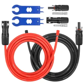 B0f8qc9zzm Mookeerf 8awg Solar Extension Panel Cable 20ft Wire Waterproof Connectors Rv Boat H