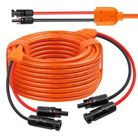 Mookeerf B0fl1sdr5g Solar Panel Extension Cable 30ft - 10awg 14awg Wire With Female &