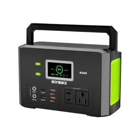 K200-1 Mormluck Portable Power Station 200w 400w Peak 118wh Solar With 110v/2