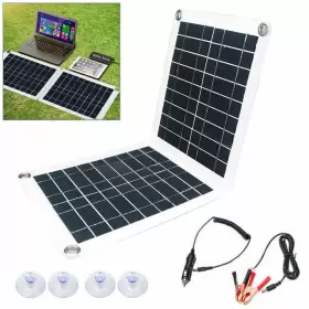Motorshop168 550714879008 60w Foldable Solar Panel Module Fits For 18v/12v Rv/car/boat Battery Recharge