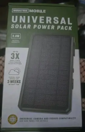 Mma-14108 Moultrie New Universal Solar Panel Cellular Trail Cameras Uninterrupted Easy