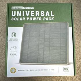 Moultrie Mma-1411b Mobile 10w Monocrystalline Solar Panel Kit Portable Usb Charging