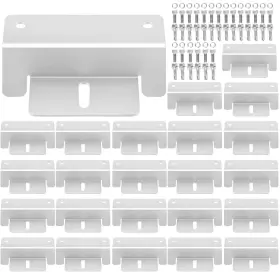 Mouyat 738807168110 Set Of 24 Solar Panel Mounting Bracket Aluminum Alloy Z Brackets Kit