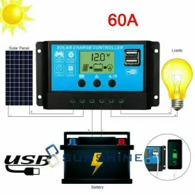 Rbl-10 Much Pwm Auto Focus Tracking Panel Solar Controlador Carga Regulador Con Puerto Usb