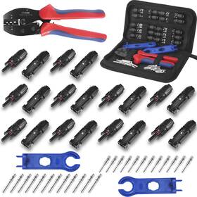 Muyi Sku21106#c Juego De Herramientas Para Paneles Solares Con Crimpadora Y Llaves Pro