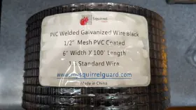 Mysquirrelguard.com 682131921586 6 Inch Squirrel Guard Wire. 100 Ft. Pvc Coated Galvanized Steel Roll
