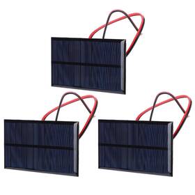 Naroote Narooteteg2xadpvn 3 Pcs 6v 1w Polysilicon Mini Solar Panels Kit With 30cm Cable For Diy