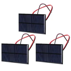 Narooteteg2xadpvn Naroote 3 Pcs 6v 1w Polysilicon Mini Solar Panels Kit With 30cm Cable For Diy