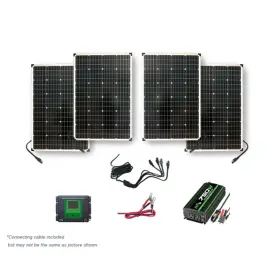 53440 Nature Power 440 Watt Complete Solar Kit 4x 110w Panel 750w Inverter 30a