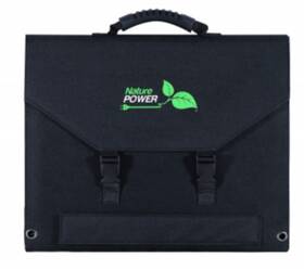 Nature Power Products 55120 5-panel Foldable Solar Panel With Multiple Dc Outputs. 120w