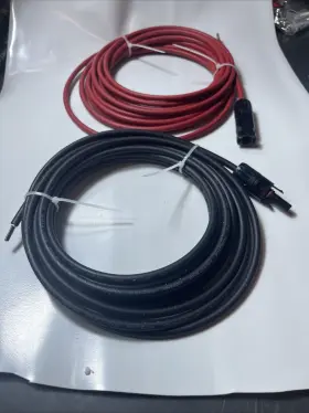 383355 Netuera 10ft 10awg Solar Panel Extension Cable With Male/female Connectors Red And Black