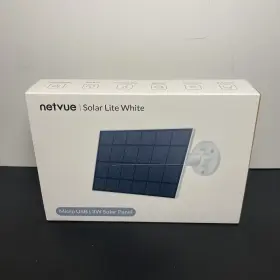Na-s002w-mc Netvue 3w Solar Panel Micro Usb Charger Waterproof Lite White New