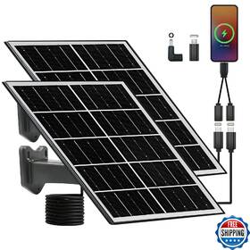 Newconny B0dzc4g8pw 5v 16w Solar Panel For Security Camera Ip65 Waterproof Usb