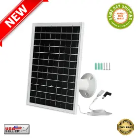 Yxc-001 Newconny 6w Solar Panels For Security Cameras Ip66 Waterproof / Usb-c Microusb Dc Out