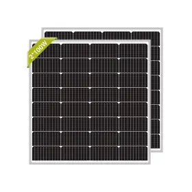 100w Newpowa 734257118415 2pcs 12 Volts Monocrystalline Solar Panel 12v Compact Design High E
