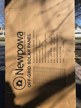 Newpowa Npa220s-12j Solar Panel