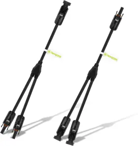 Npc-46 Newpowa Solar Branch Connector 2 To 1 Y Cable Adaptor Kit For Pa