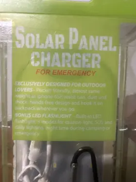 Next 163054300646 Solar Panel Charger With Bonus Led Flashlight