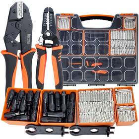 Noxtren B0dnw42xcp 30pcs Solar Crimper Tool Kit - Crimping Wire Stripper 25 Pairs C