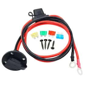 Nuofany 647349714894 2 Feet 10 Awg Sae Power Socket Sidewall Port To O-ring Connector Extension Cable