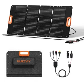 100w Nurzviy 780887322227 Foldable Solar Panel Easy To Carry 23% High Efficiency For Camping Rv