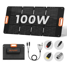 Solarepoch-100w Nurzviy 100 Watt Portable Solar Panel For Power Station Waterproof Foldable Cell S