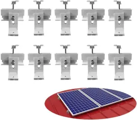 Nuzamas 313025318341 Roof Solar Panel Installation Kits Mounting Brackets Mou
