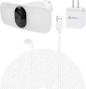 Oioaahkeo 744759696182 30ft Charger For Arlo Pro 3 Floodlight Indoor Outdoor Charging Cable And Power