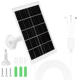 Us-qy-9w-1p Omiention 3-in-1 9w Solar Panel For Ring Camera Compatible With And Eufycam Camer