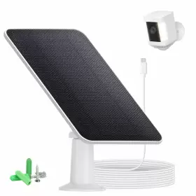 Oppiiwee 581700304176 Solar Panel Charger Compatible With Ring Spotlight Cam Plus/pro Battery 5v