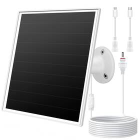 Orayafid Yy-056-01 6w Solar Panel Charger For Outdoor Security Cameras. Micro Usb/usb - C/dc 35