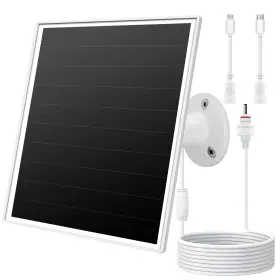 Yy-056-01 Orayafid 6w Solar Panel Charger For Outdoor Security Cameras. Micro Usb/usb - C/dc 35