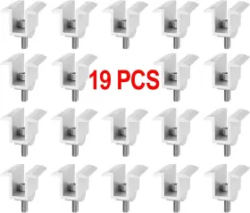 B0b5zsdkwc Ottff 19 Pcs Solar Panel Mount Mid Clamps Pv Bracket Aluminum Mounting Accessori