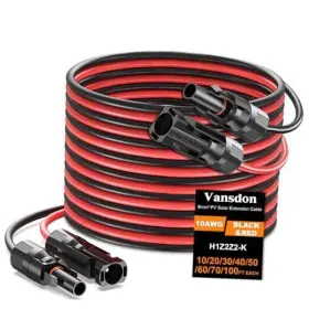 Sea041 Oudong 2x20 Feet Solar Panel Extension Cable 10awg 20feet