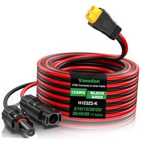 Oudong Sea213 12awg Xt60 Solar Cable- To Cable 3ft Charging Adapter 12awg-3ft