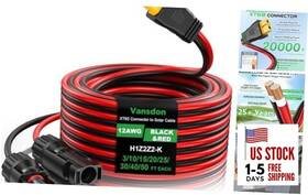 Oudong Sea216 12awg Xt60 Solar Cable- To Cable 20ft Adapter 12awg-20ft