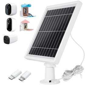 Ougether D524-12 Solar Panel Charger Compatible With Arlo Essential Spotlight/xl Spotlight Cam