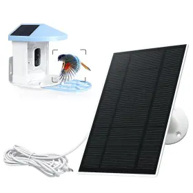 Ououdoit 045664214431 Solar Panel Charger For Bird Feeder Camera Type-c Plug 9.8ft Long Cable Wa