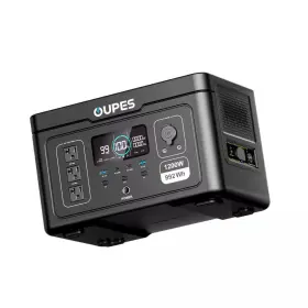 Oupes 711181360172 1200w/992wh Portale Power Station Push Button Start Lifepo4 Solar Generator With